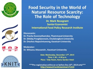 Food Security in the World of Natural Resource